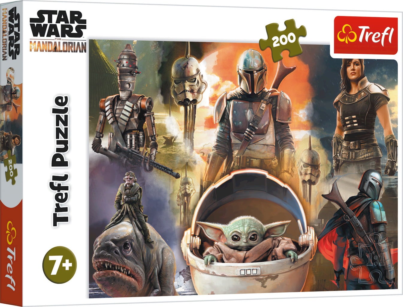 Pussel 200 bitar - Star Wars The Mandalorian Collage - 1 st.