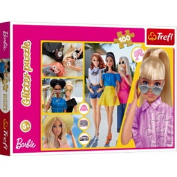 Trefl Glitterpussel 100 bitar - Barbie