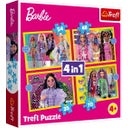 4 in 1 jigsaw puzzle - Barbie (35, 48, 54, 70 pieces) - 1 item
