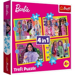 4 in 1 Puzzle - Barbie (35, 48, 54, 70 Teile) - 1 Stk