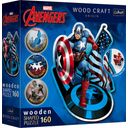 Holz Puzzle 'Captain America' 160 Teile - Marvel Avengers 