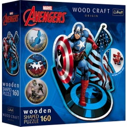 Holz Puzzle 'Captain America' 160 Teile - Marvel Avengers  - 1 Stk