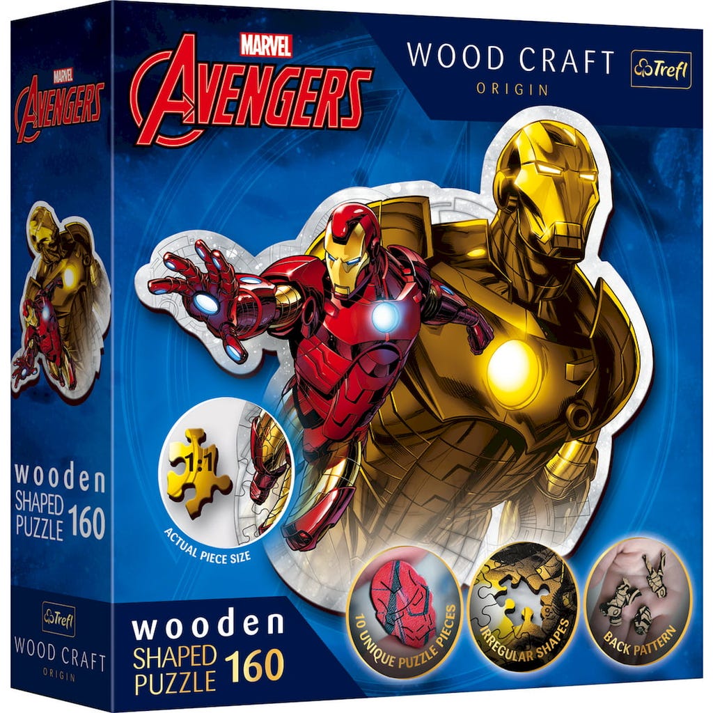 Trefl Wooden Puzzle 'Ironman's Flight' 160 pieces - Marvel