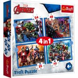 4 in 1 Puzzle - Marvel Avengers (35, 48, 54, 70 pieces)