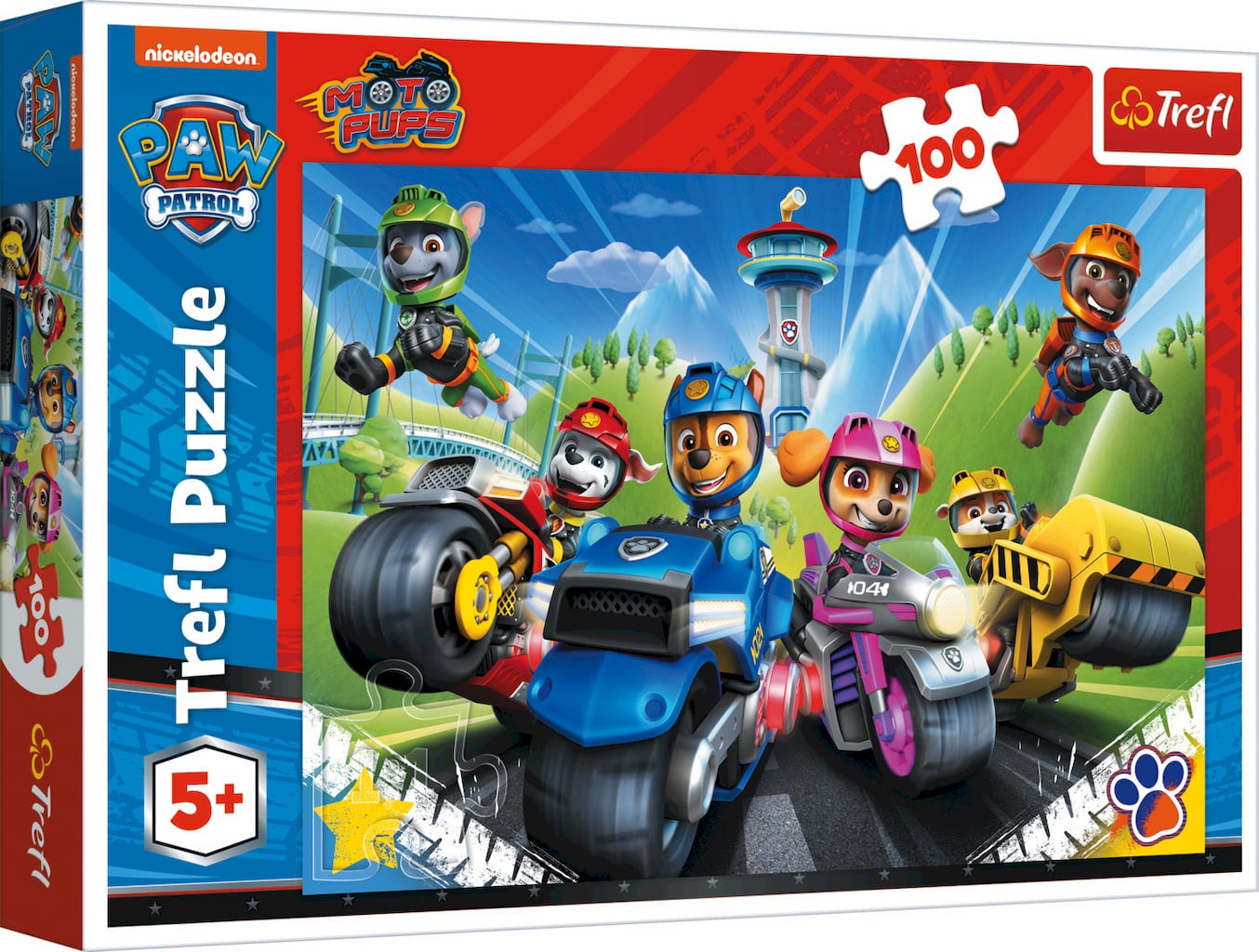 Trefl Puzzle 100 Pezzi - Paw Patrol in Pista - 1 pz.