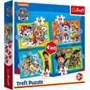 4 in 1 Puzzle - Paw Patrol (12, 24, 20, 15 Teile)