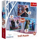 3 in 1 Pussel - 20, 36, 50 bitar - Disney Frozen II - 1 st.