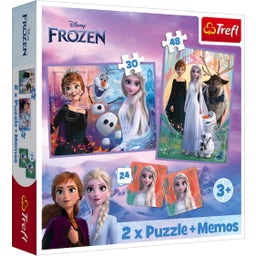 Trefl 2 in 1 Puzzles + Memo - Disney Frozen II - 1 item