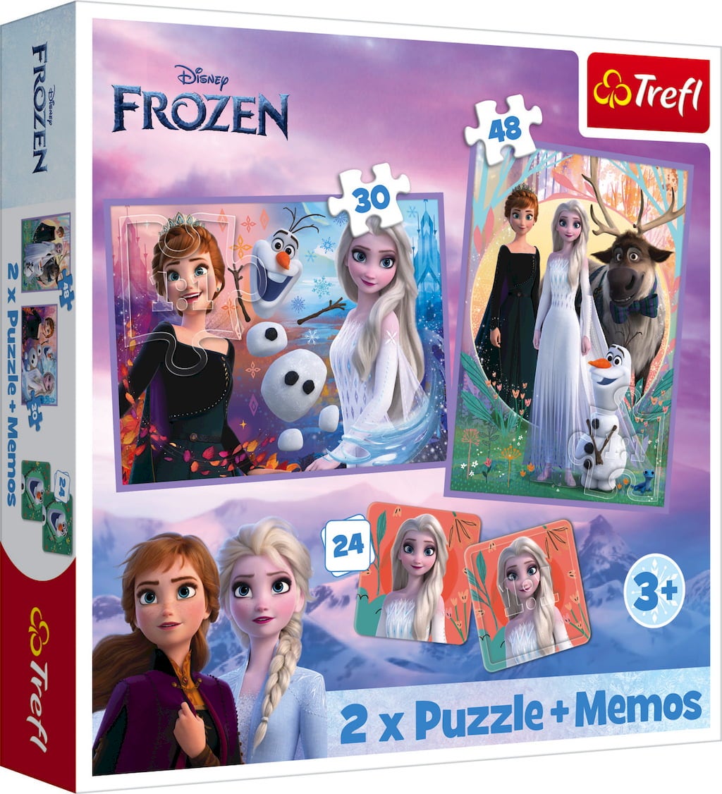 Trefl 2 in 1 Puzzle + Memo - Disney Frozen II - 1 pz.
