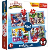 4 in 1 Puzzle - Marvel Spidey Amazing Friends (12, 24, 20, 15 pieces)