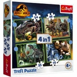 4 in 1 Puzzle - Jurassic World (35, 48, 54, 70 pieces)