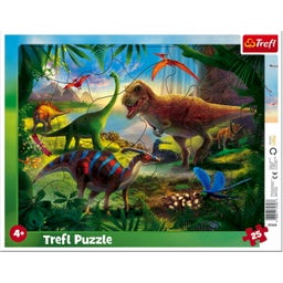 Trefl Frame Puzzle 25 pieces - Dinosaurs - 1 item