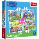 Trefl Peppa Pig 4 in 1 Puzzel - 1 st.