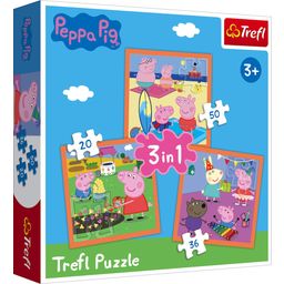 Trefl 3 i 1 Puzzle Inventive - Peppa Pig - 1 st.