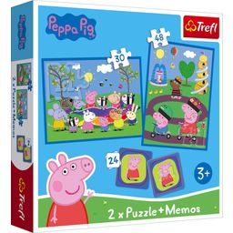 Trefl 2 in 1 Puzzle + Memo - Peppa Pig - 1 pz.