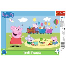 Trefl Puzzle con Cornice 15 Pezzi - Peppa Pig - 1 pz.