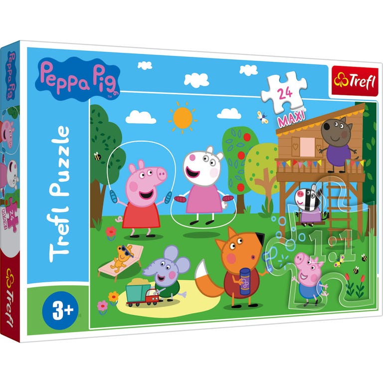 Trefl Maxi Puzzle 24 pieces - Peppa Pig in the Garden - Playpolis