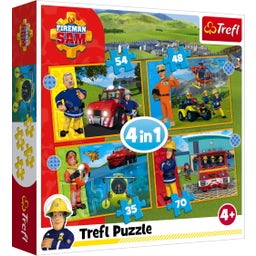 Trefl 4-in-1 Puzzle - Fireman Sam - 1 set