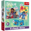 Trefl 2 in 1 Puzzle + Memo - Lilo & Stitch - 1 pz.
