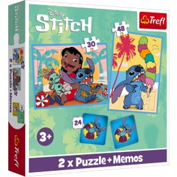 Trefl 2-in-1 Puzzle & Memory - Lilo & Stitch - 1 item