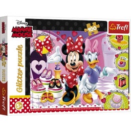 Glitter Puzzle - Disney Minnie Mouse 100 Teile - 1 k.