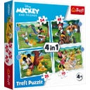 Puzzle 4 en 1 -  Mickey Mouse 35, 48, 54, 70 Piezas - 1 ud.