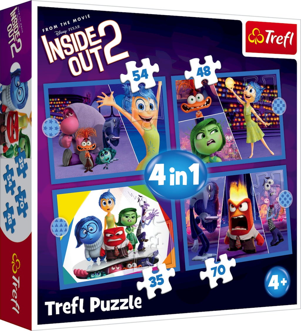 Trefl 4in1 Puzzle-Set - Inside Out 2
