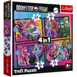 Trefl 4-in-1 Puzzle Set - Monster High - 1 set