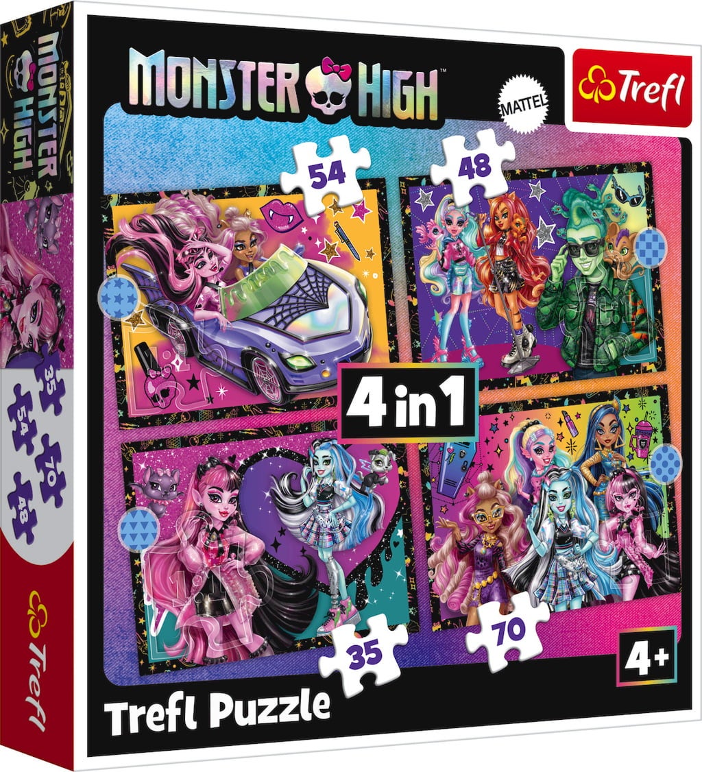 Trefl 4in1 Puzzle-Set - Monster High - 1 Set