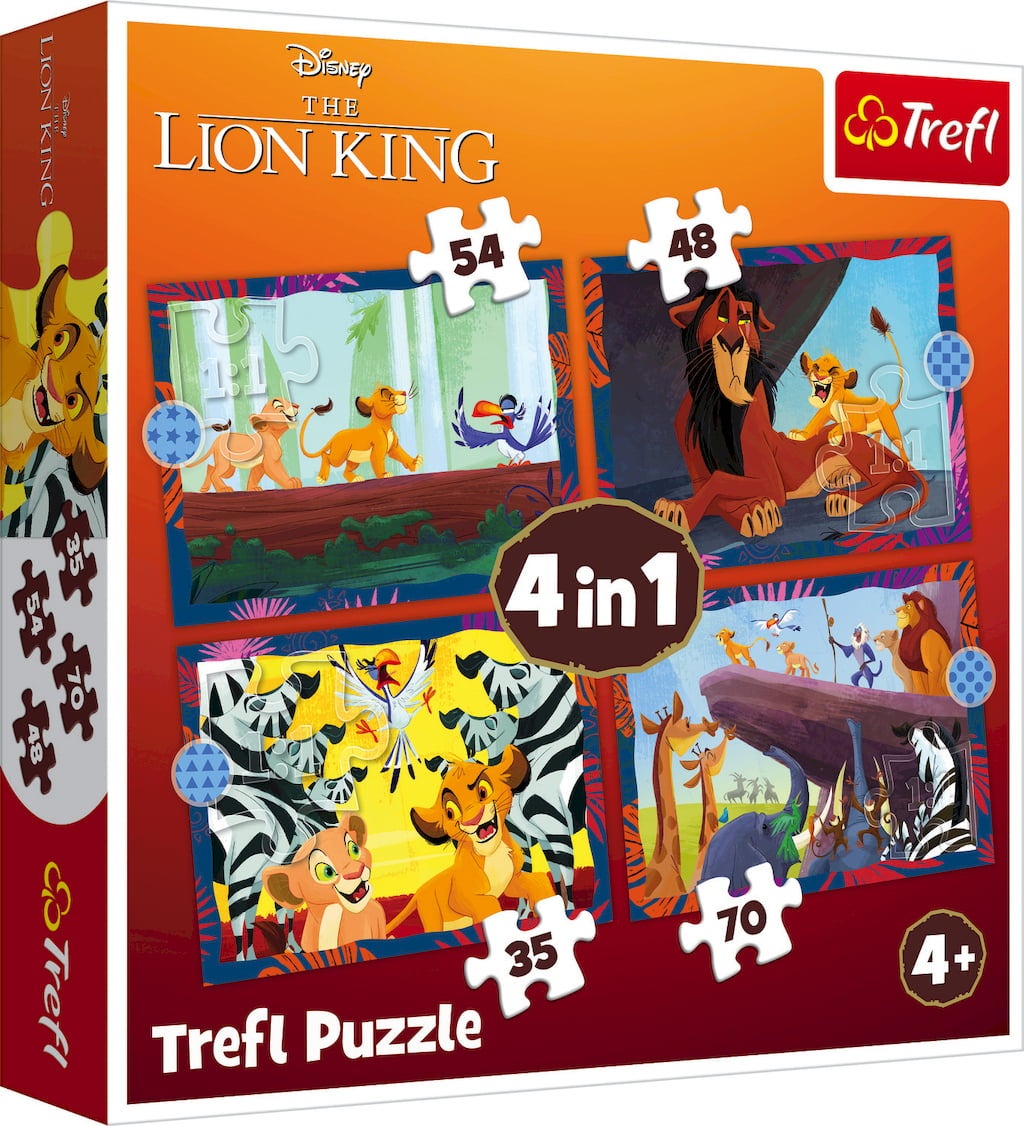 Trefl 4in1 Puzzle-Set - Lion King - 1 Set