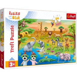 Trefl Maxi Puzzle - Babies & Bear, 24 pieces - 1 item