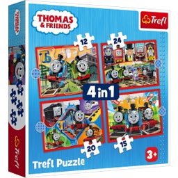 Trefl 4in1 Puzzle-Set - Thomas die Lokomotive - 1 Set