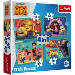 Trefl 4 in 1 Puzzle - Minons - 1 set