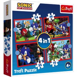 Trefl 4-in-1 Puzzle Set - Sonic - 1 set