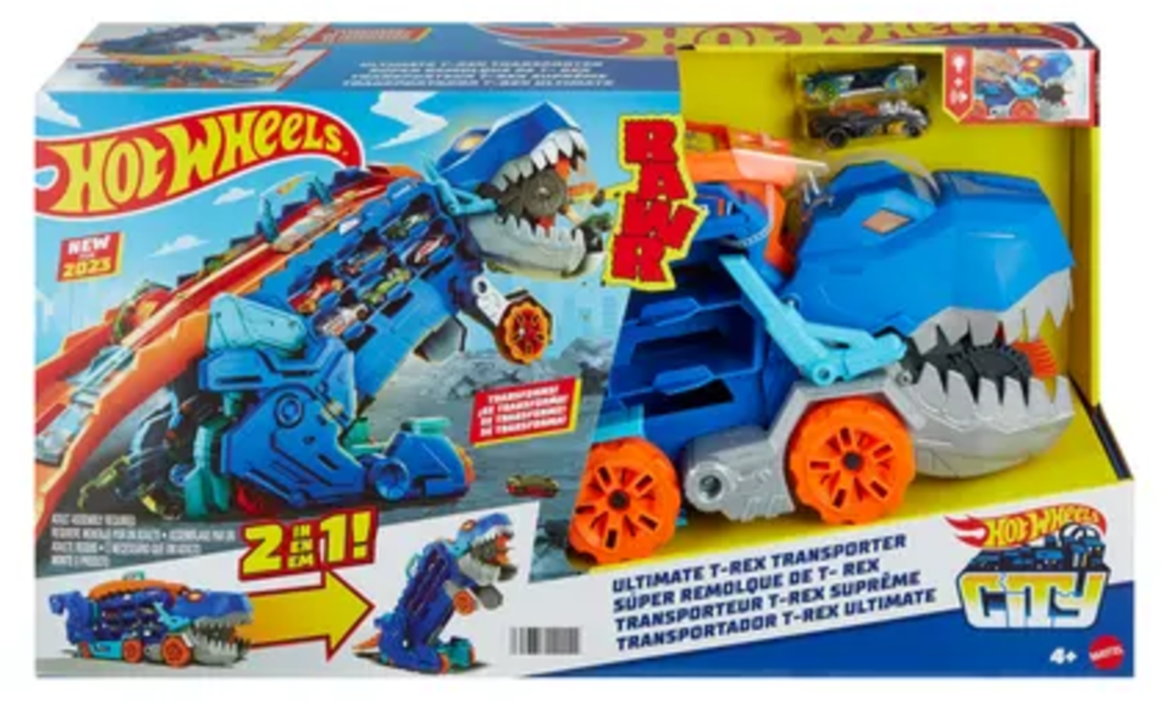 Hot Wheels City - MEGA Dino Trasportatore - 1 pz.