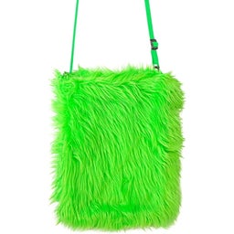 Widmann Plush Handbag - Neon green