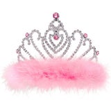 Widmann Tiara with Pink Marabou