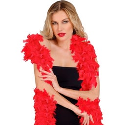 Widmann Boa iz perja - Rdeča