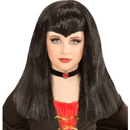 Widmann Vampire Wig for Children, long