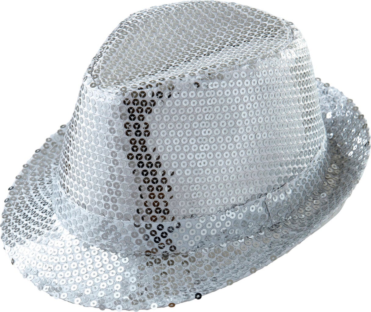 Paljettfedora för Vuxna, Silver