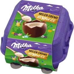 Milka Chocolate Eggs - 4 Pieces - Milk Cream