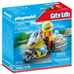 71205 - City Life - Notarzt-Motorrad mit Blinklicht