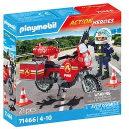 71466 - ACTION HEROES Feuerwehrmotorrad am Unfallort