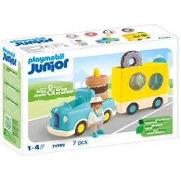 71702 - JUNIOR 1.2.3: Verrückter Donut Truck mit Stapel- und Sortierfunktion