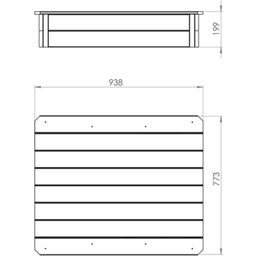 Exit Toys Aksent - Sabbiera in Legno 94x77 cm - 1 pz.