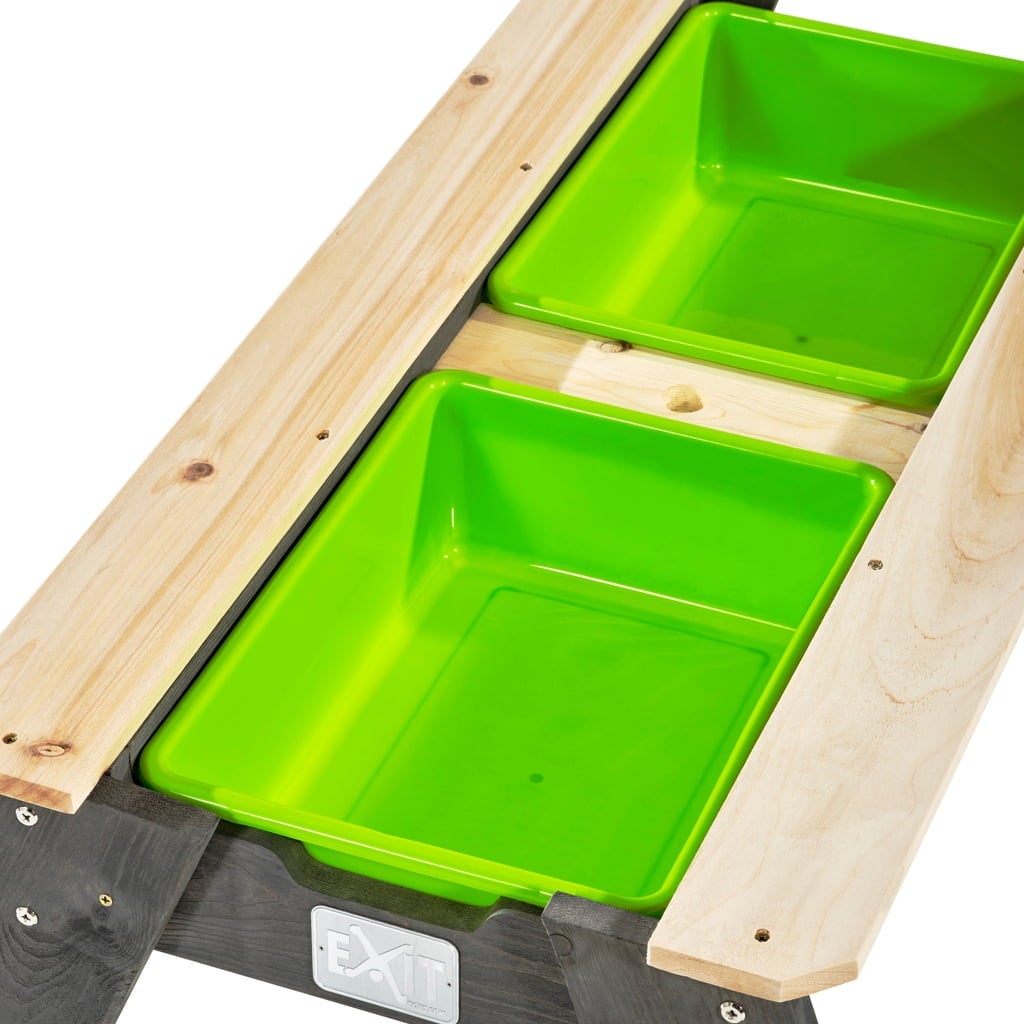Aksent Sand-, Wasser- & Picknicktisch (1 Bank) mit Sonnenschirm & Gartenwerkzeugen - 1 Set