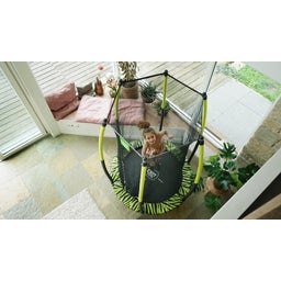 Tiggy junior Trampolin mit Sicherheitsnetz ø140cm - schwarz/grün