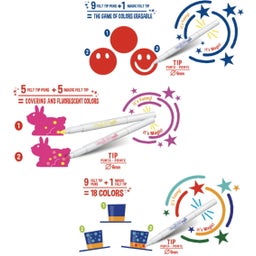 Carioca Magic Farbwechsel-Filzstifte Set - 30 Stk