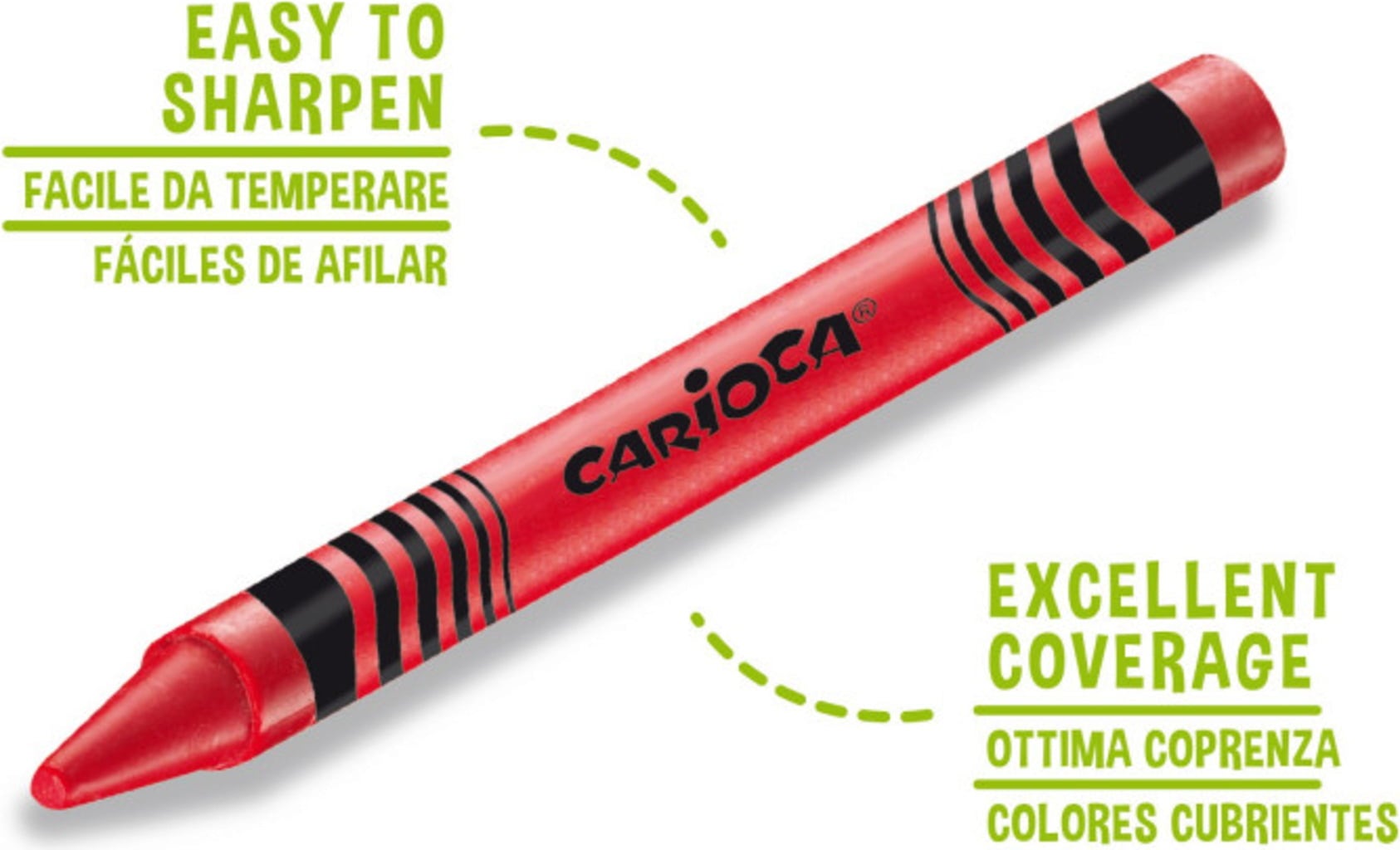 Carioca Pastelli Wax - 100 pz.
