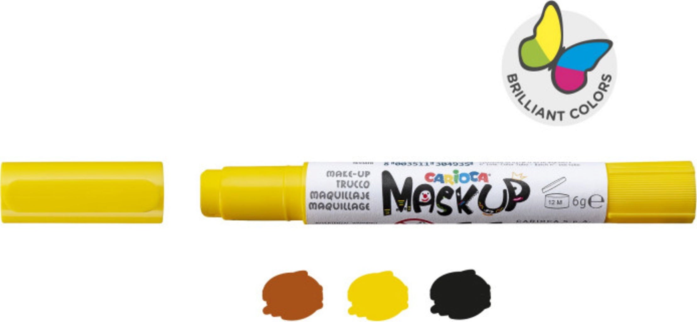 Carioca Mask Up Animals Face Paint Stick - 3 Stk